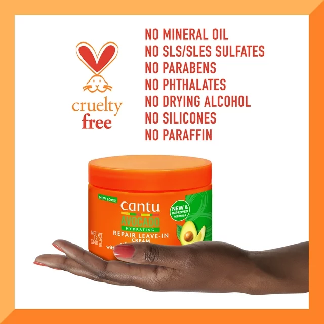 Cantu Avocado Hydrating Leave-in Conditioning Cream 340g/12oz - Image 4