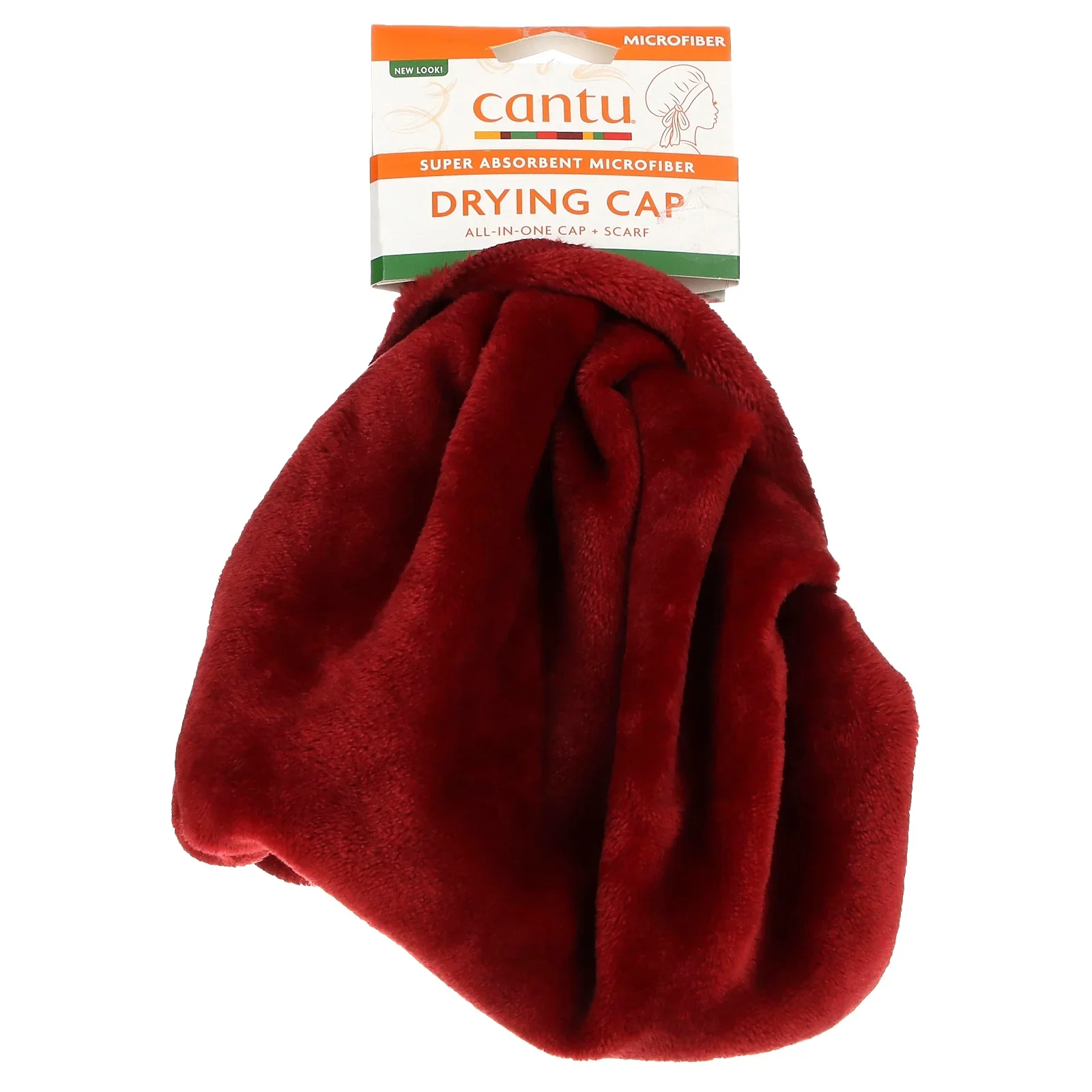 Cantu Microfiber Drying Cap Ultra plush Towels & Washcloths, Red
