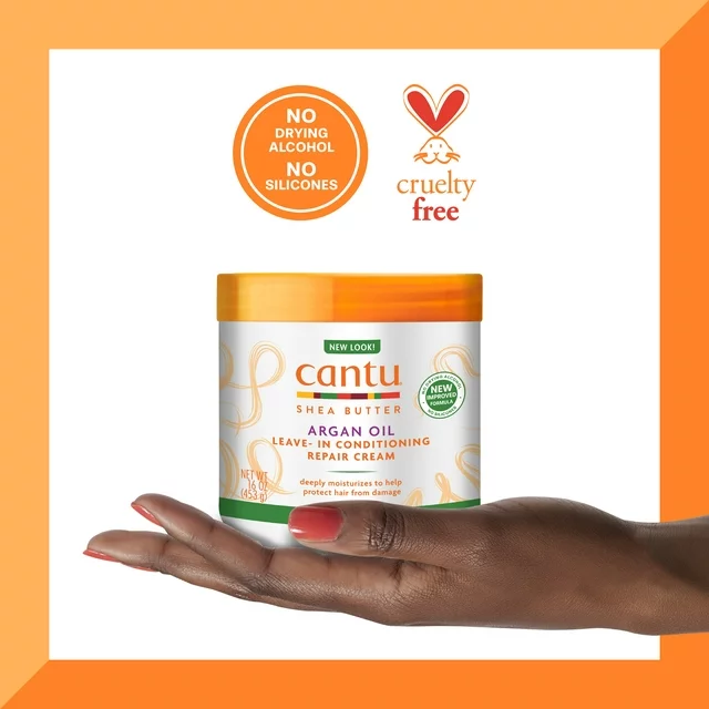 Cantu Classic Argan Oil Leave-In Conditioning Repair Cream 453g/16oz - Image 5