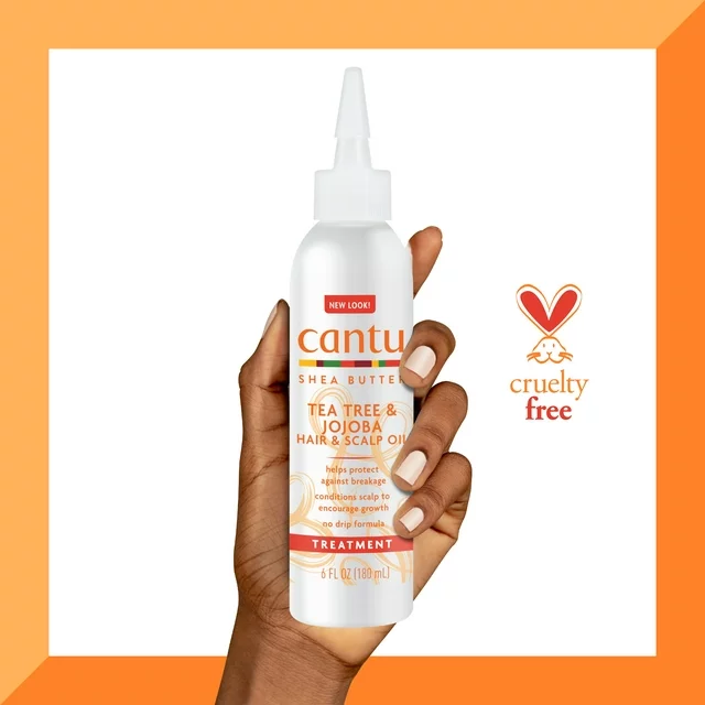 Cantu Classic Tea Tree & Jojoba Hair & Scalp Oil 180ml/6oz - Image 4