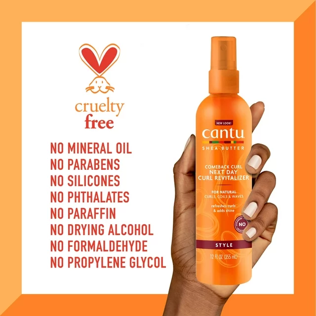 Cantu Comeback Curl Next Day Revitalizer 355ml/12oz - Image 5