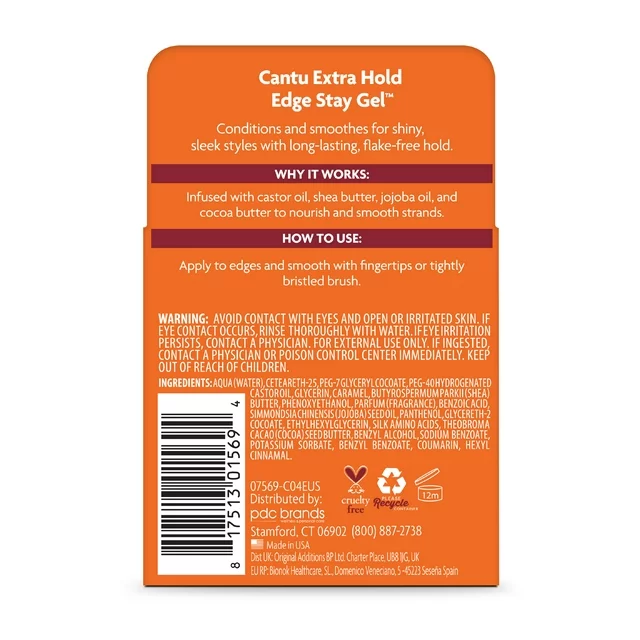 Cantu Extra Hold Edge Stay Gel 64g/2.25oz - Image 4