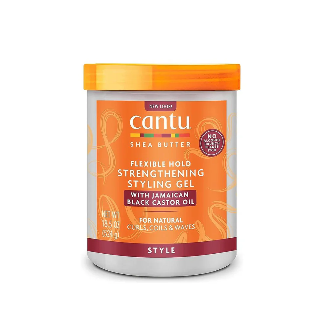 Cantu Flexible Hold Strengthening Styling Gel with Jamaican Black Castor Oil 524g/18.5oz