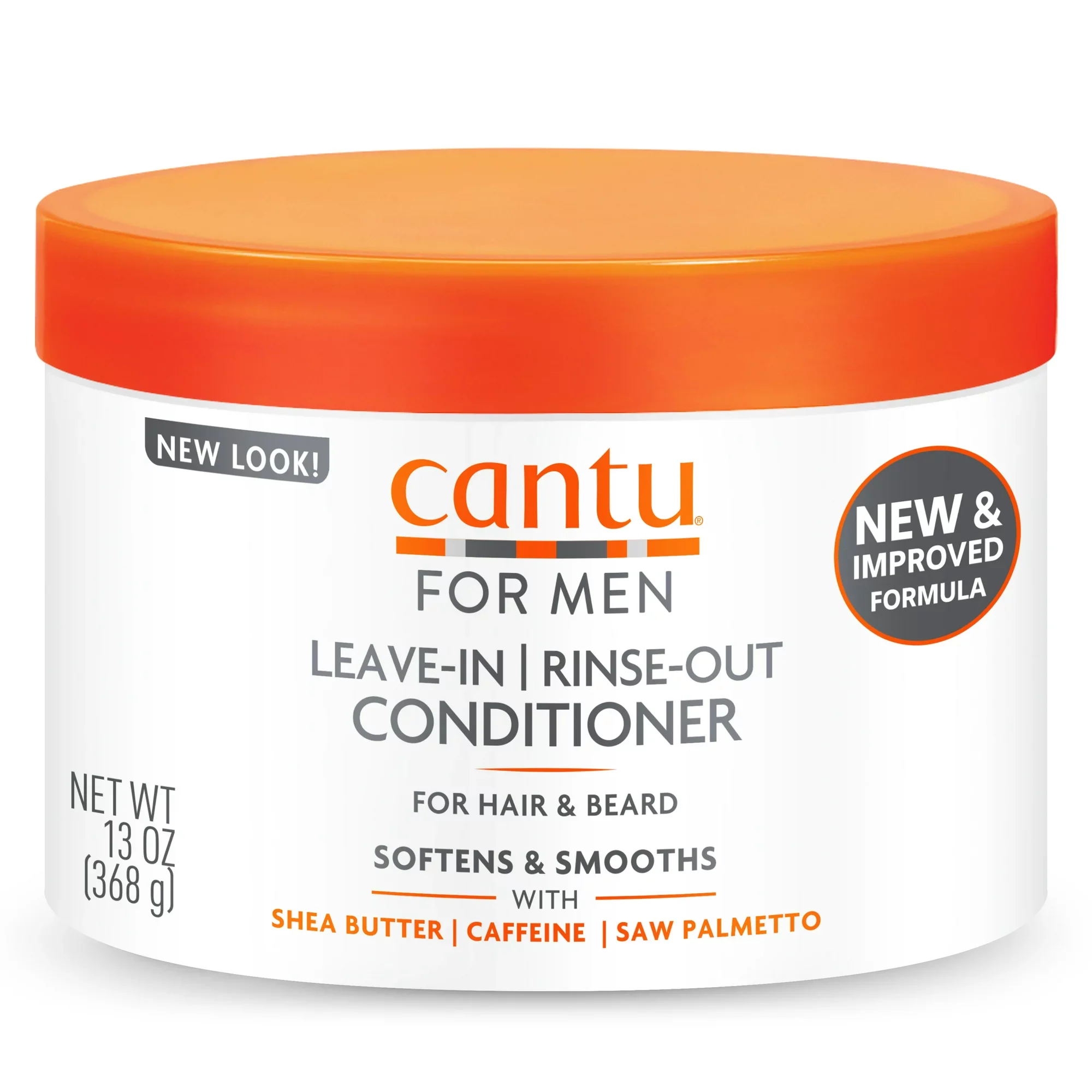 Cantu for Men Leave-in or Rinse-Out Conditioner for Hair & Beard 368g/13oz