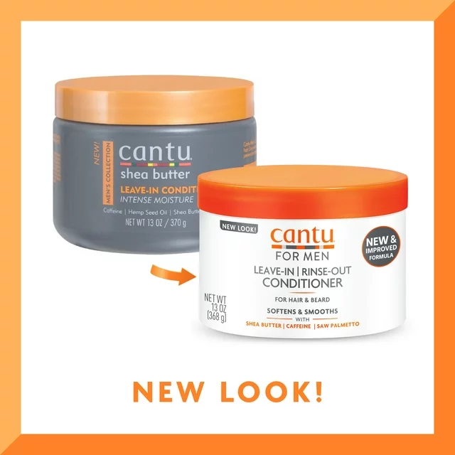 Cantu for Men Leave-in or Rinse-Out Conditioner for Hair & Beard 368g/13oz - Image 4