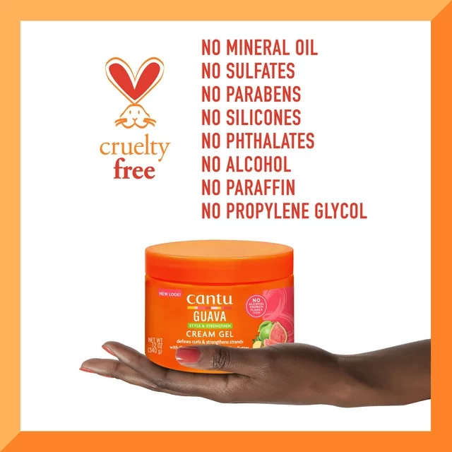 Cantu Guava Style & Strengthen Cream Gel 340g/12oz - Image 4