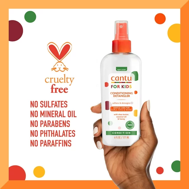 Cantu Kids Conditioning Detangler Spray for Tangle-Free Hair 177ml/6oz - Image 5