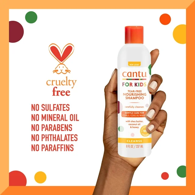 Cantu Kids Tear-Free Nourishing Shampoo 237ml/8oz - Image 4