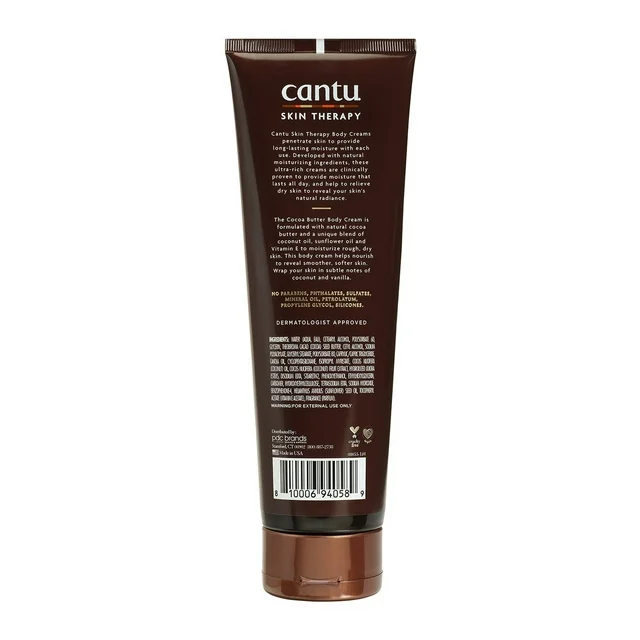 Cantu Skin Therapy Hydrating Cocoa Butter Body Cream 240g/8.5oz - Image 2