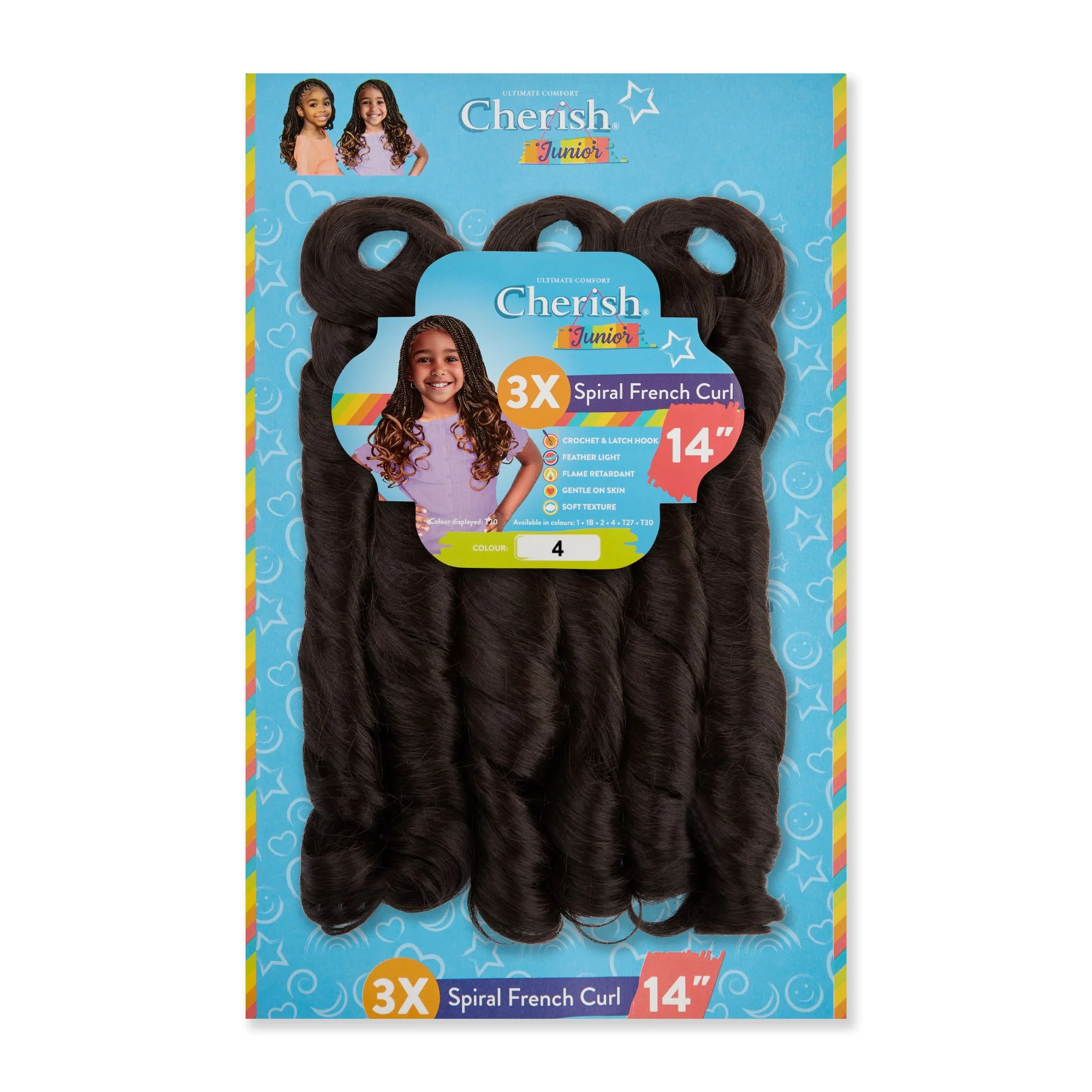 Cherish Junior Kids Spiral French Curl 3X Pack 14" - Image 4