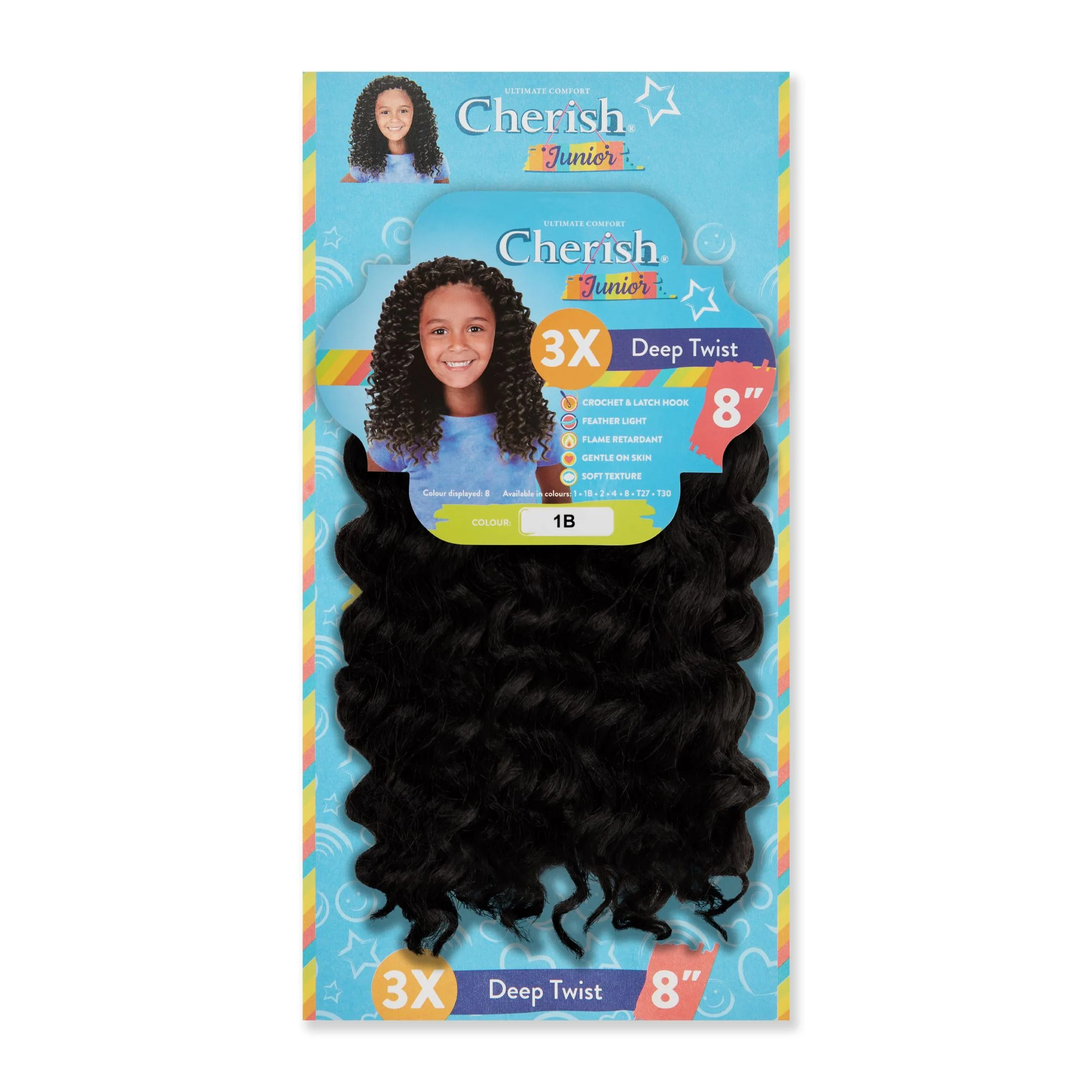 Cherish Junior Kids Bulk Deep Twist 3X Pack 8" - Image 3