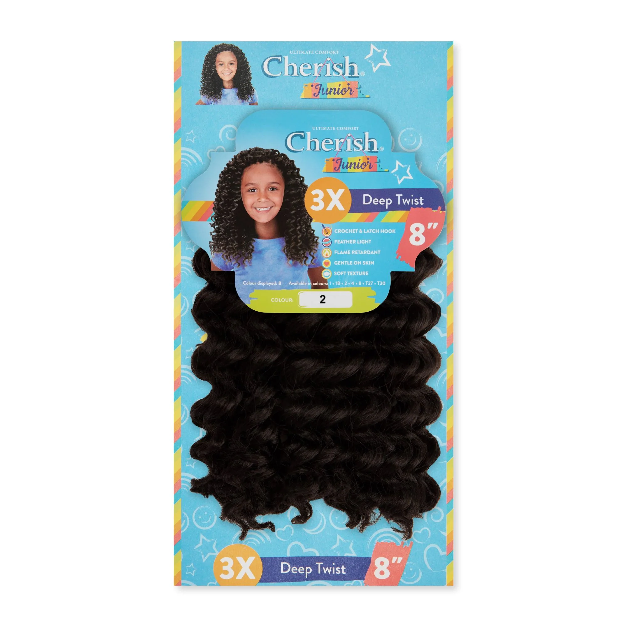 Cherish Junior Kids Bulk Deep Twist 3X Pack 8" - Image 4