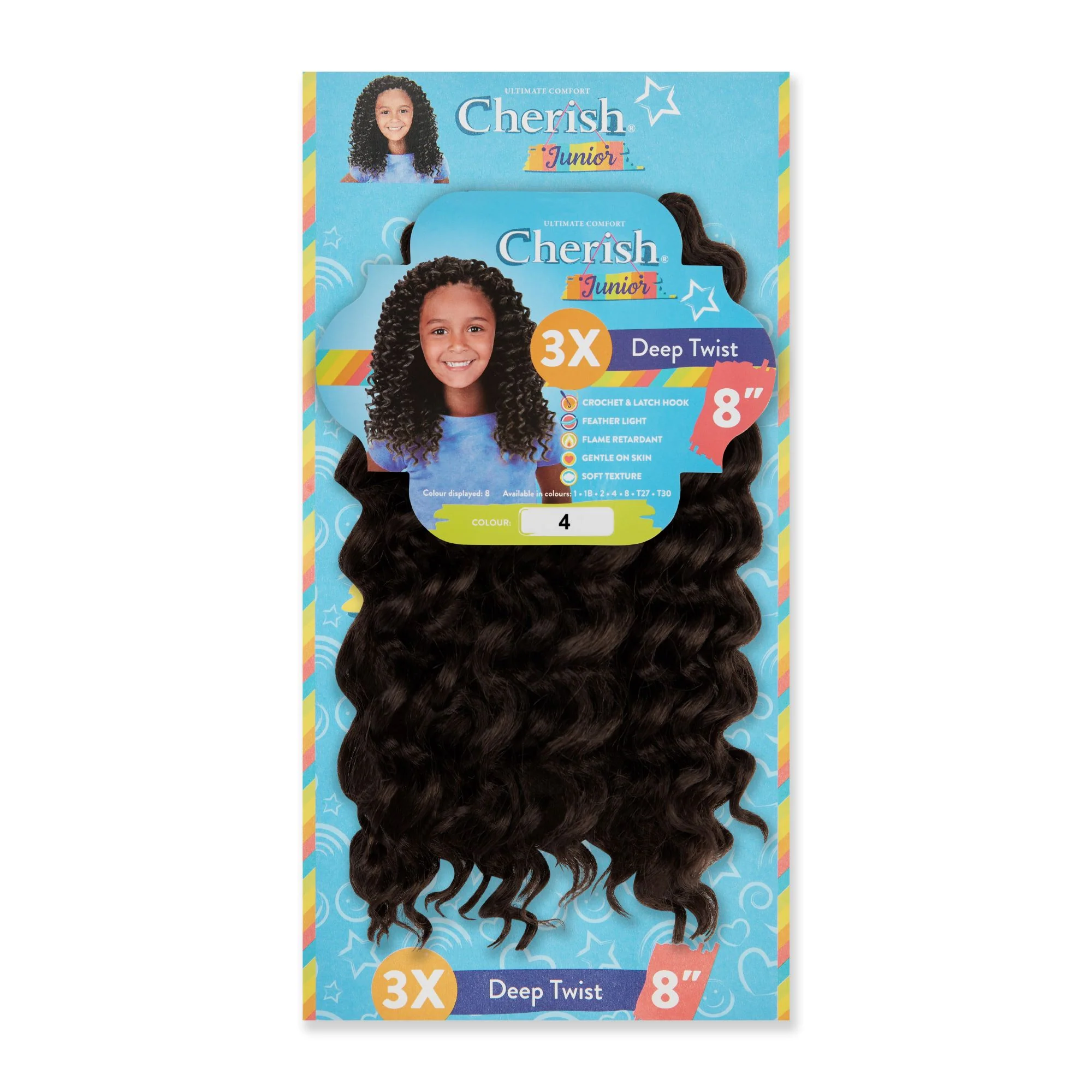 Cherish Junior Kids Bulk Deep Twist 3X Pack 8" - Image 5