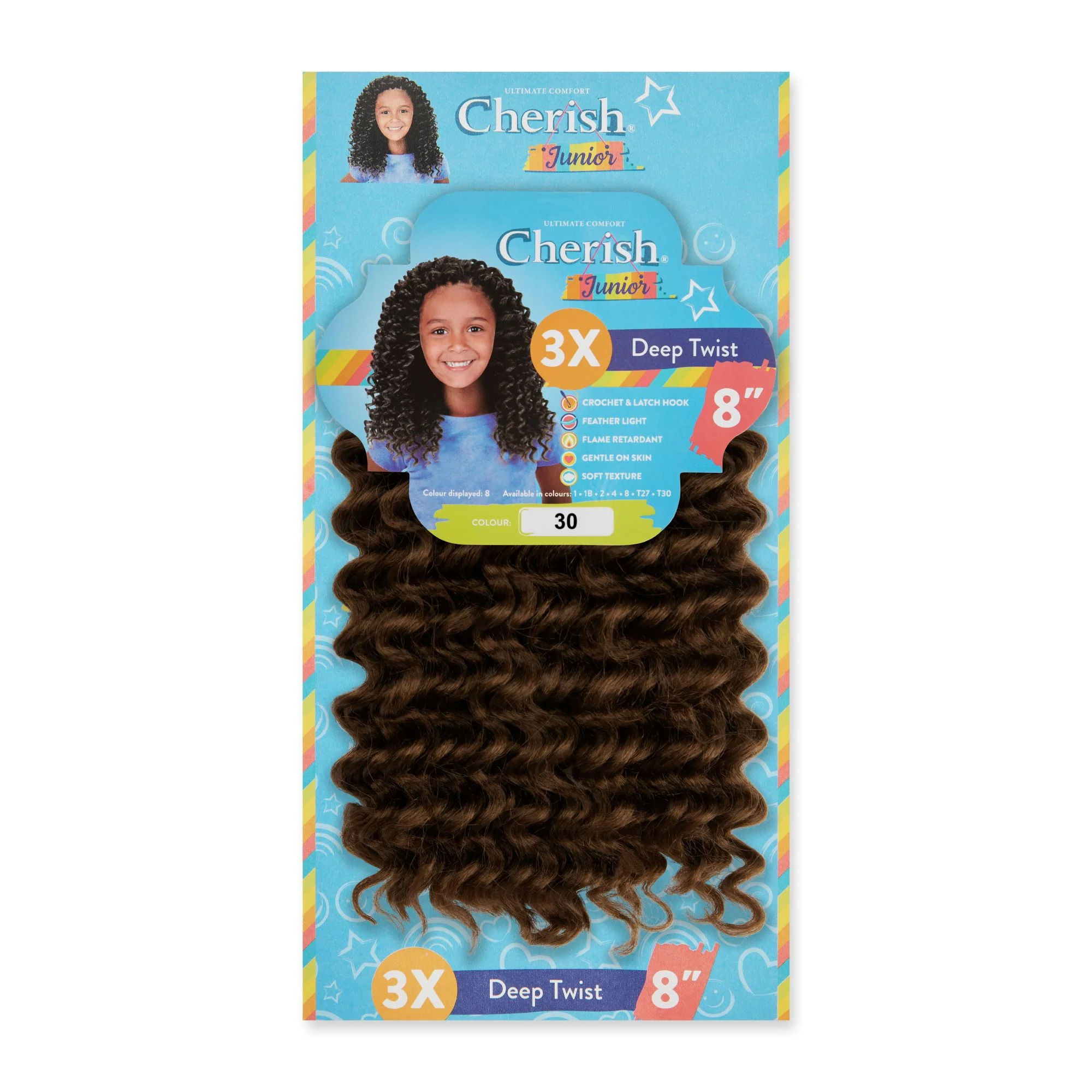Cherish Junior Kids Bulk Deep Twist 3X Pack 8" - Image 7