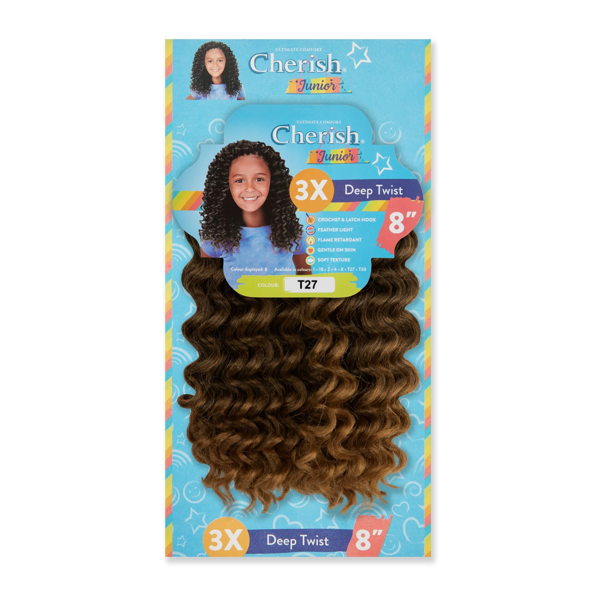 Cherish Junior Kids Bulk Deep Twist 3X Pack 8" - Image 8