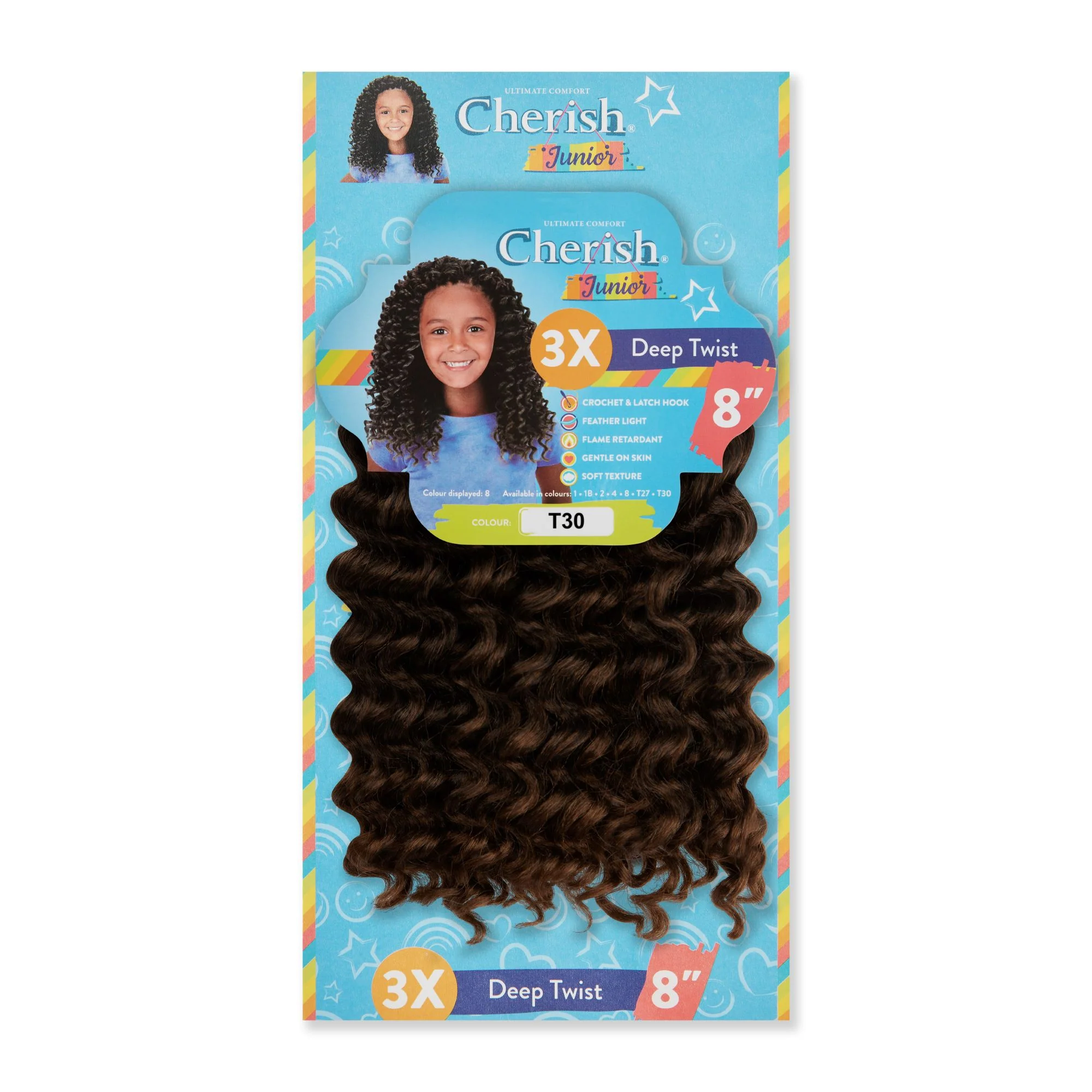 Cherish Junior Kids Bulk Deep Twist 3X Pack 8" - Image 9