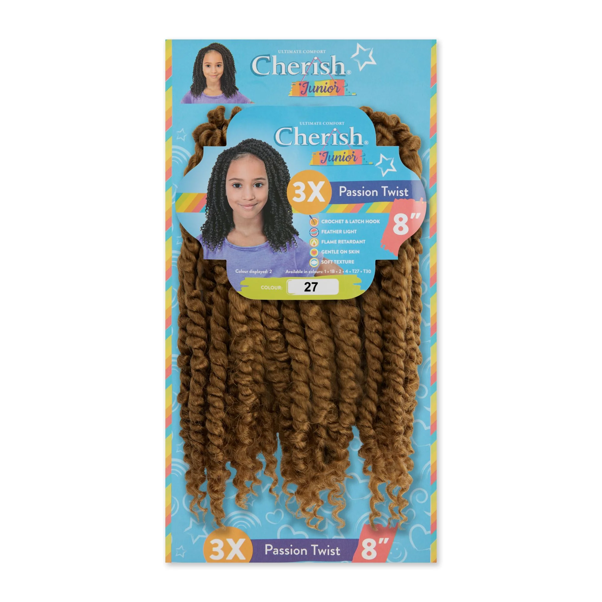 Cherish Junior Kids Bulk Passion Twist 3X Pack 8" - Image 5