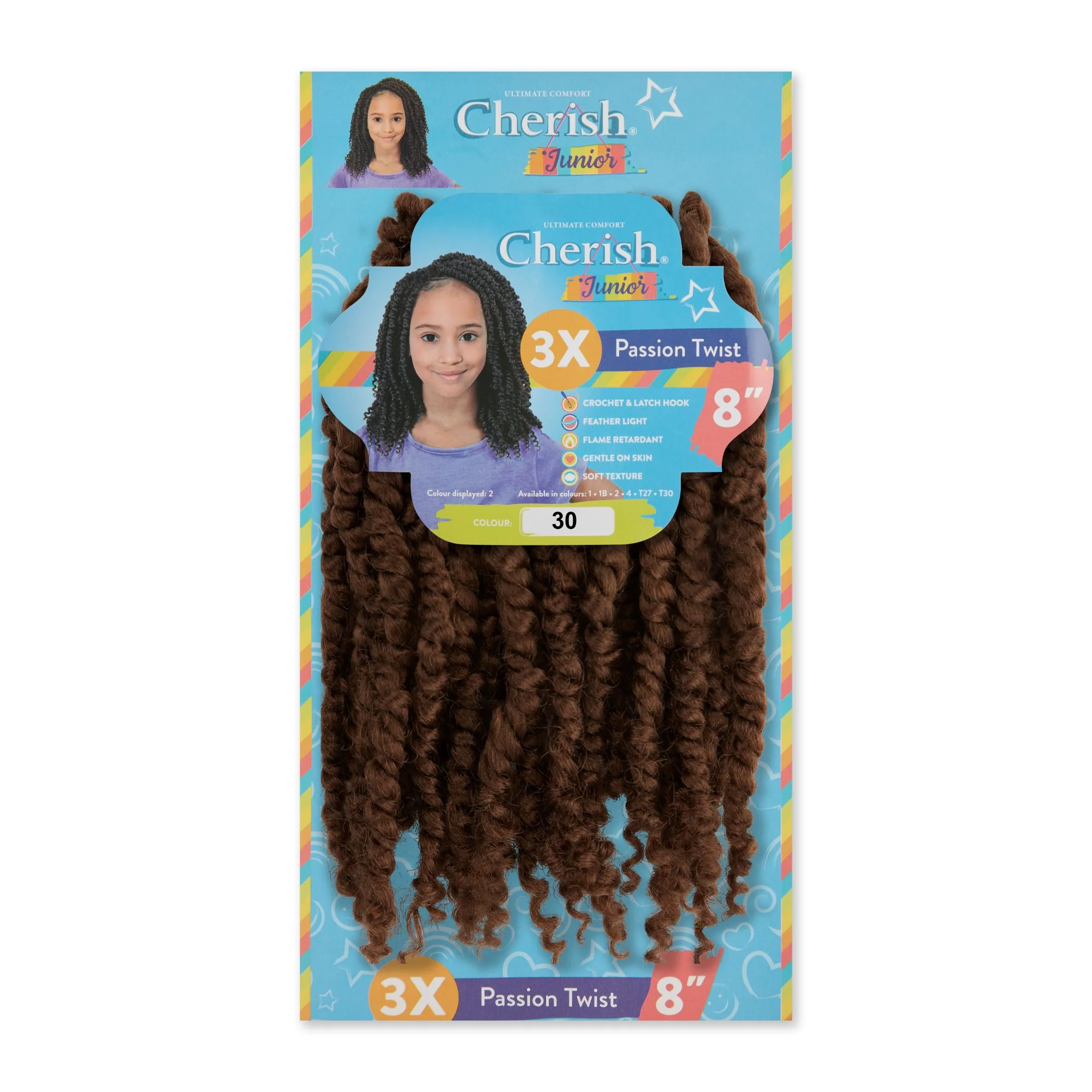 Cherish Junior Kids Bulk Passion Twist 3X Pack 8" - Image 6
