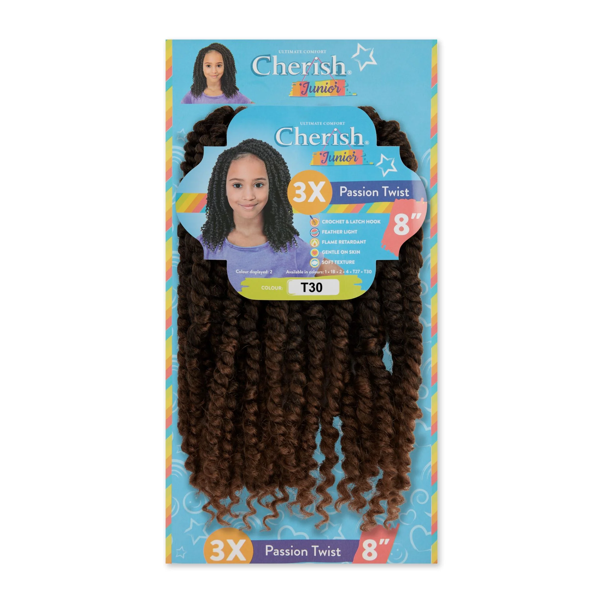 Cherish Junior Kids Bulk Passion Twist 3X Pack 8" - Image 8