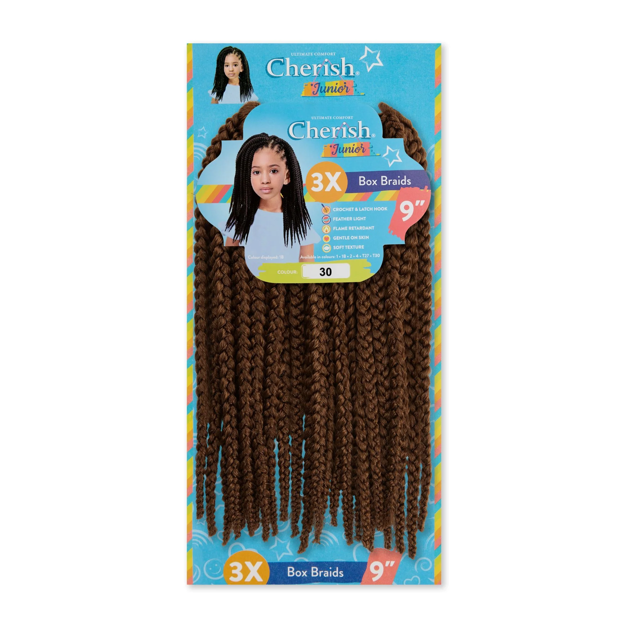 Cherish Junior Kids 3x Box Braid 9" - Image 14