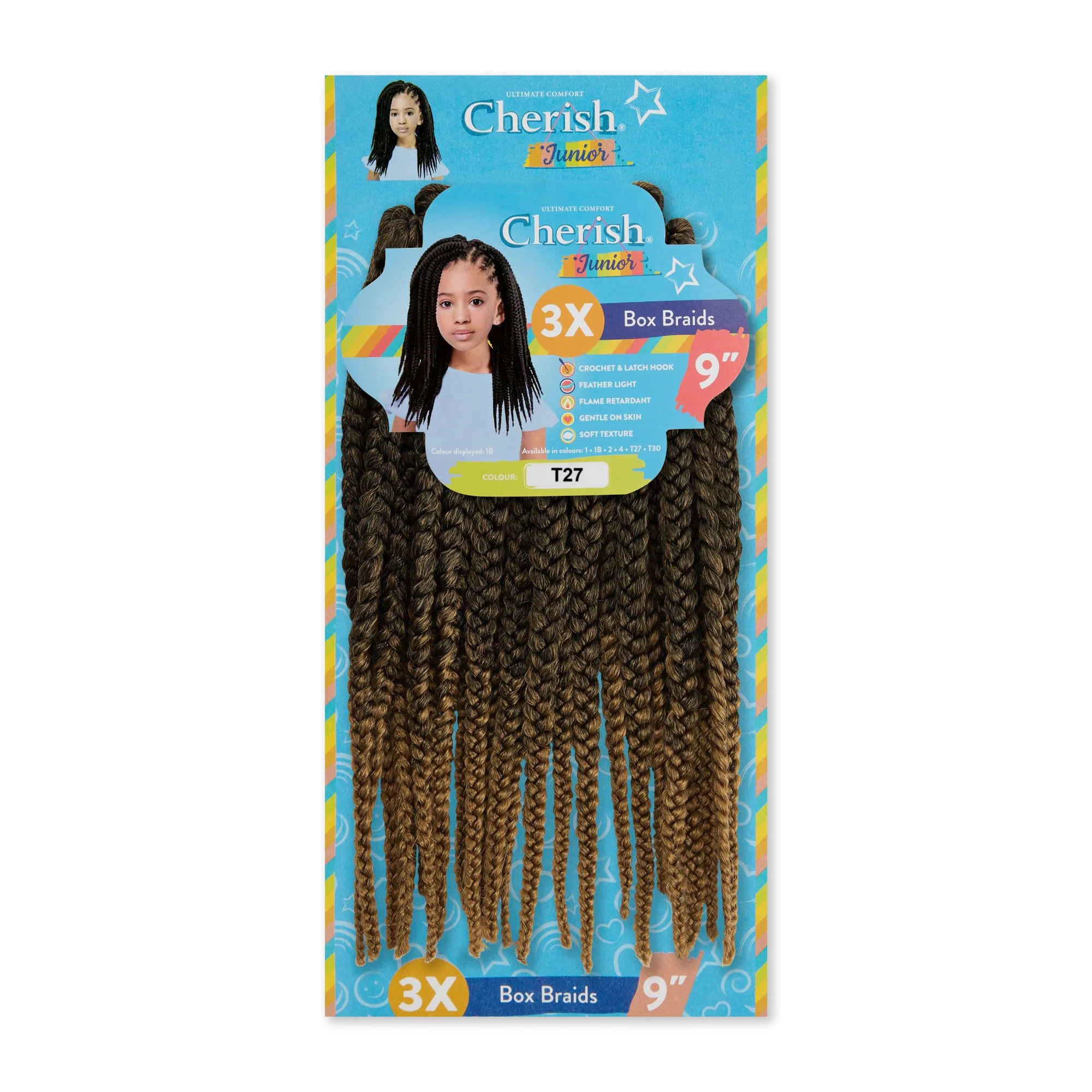 Cherish Junior Kids 3x Box Braid 9" - Image 15