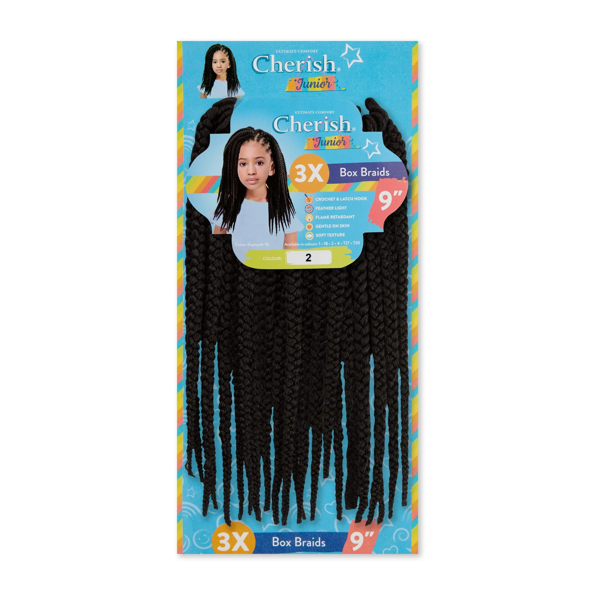 Cherish Junior Kids 3x Box Braid 9" - Image 8