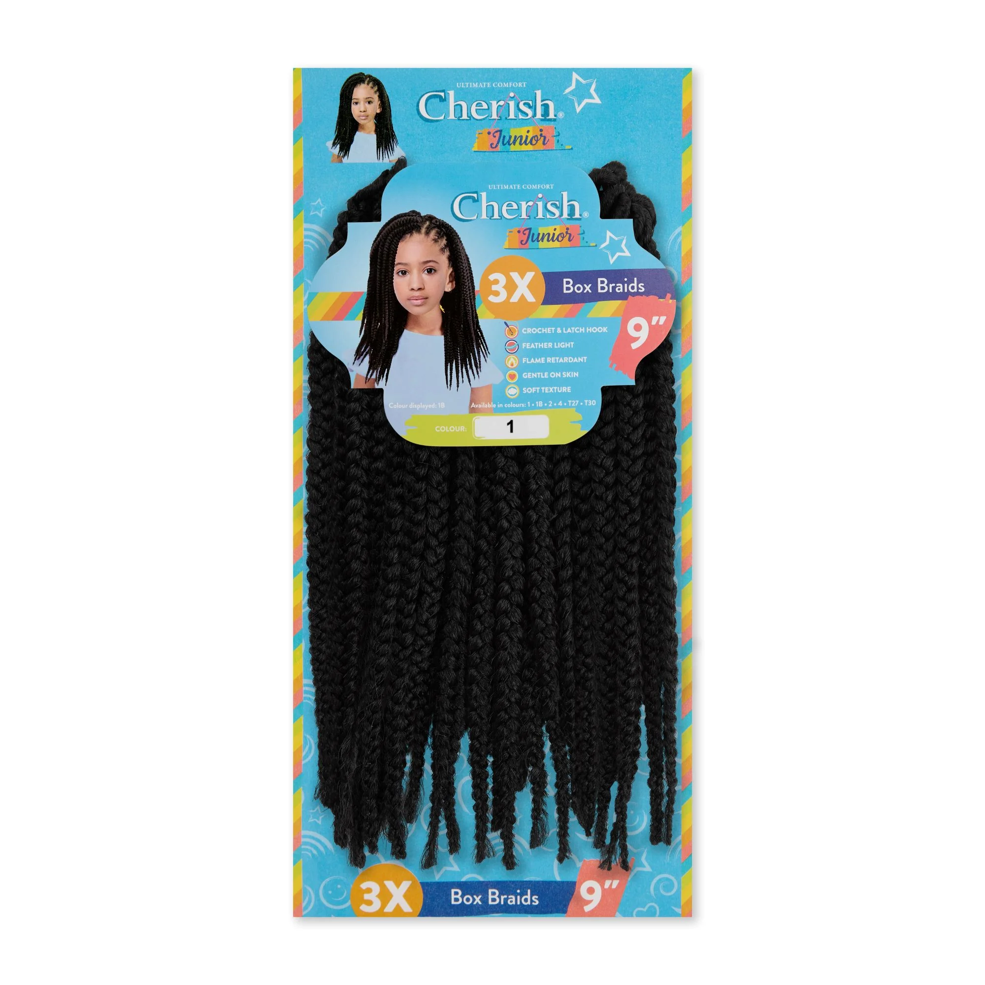 Cherish Junior Kids 3x Box Braid 9" - Image 9
