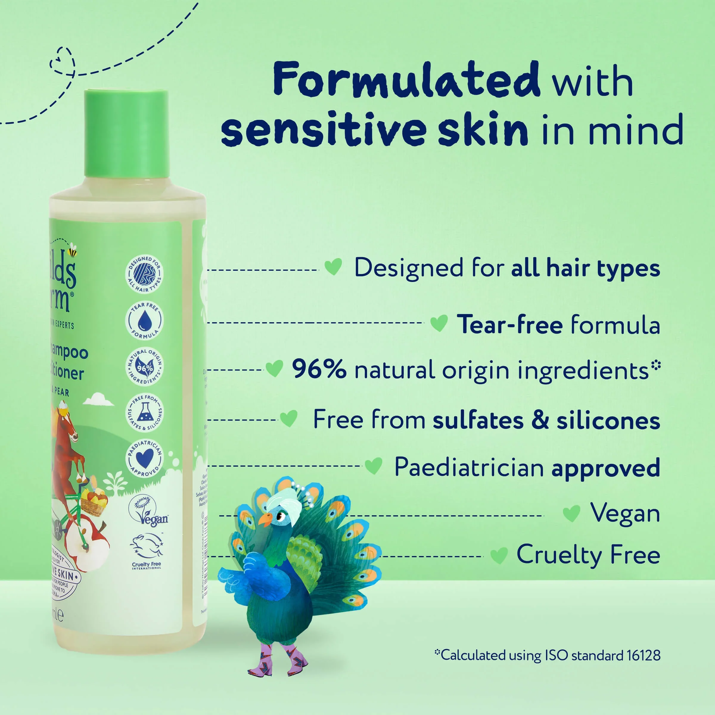 Childs Farm Sensitive Skin Experts Apple & Pear 2 In 1 Shampoo & Conditioner 250ml - Image 7