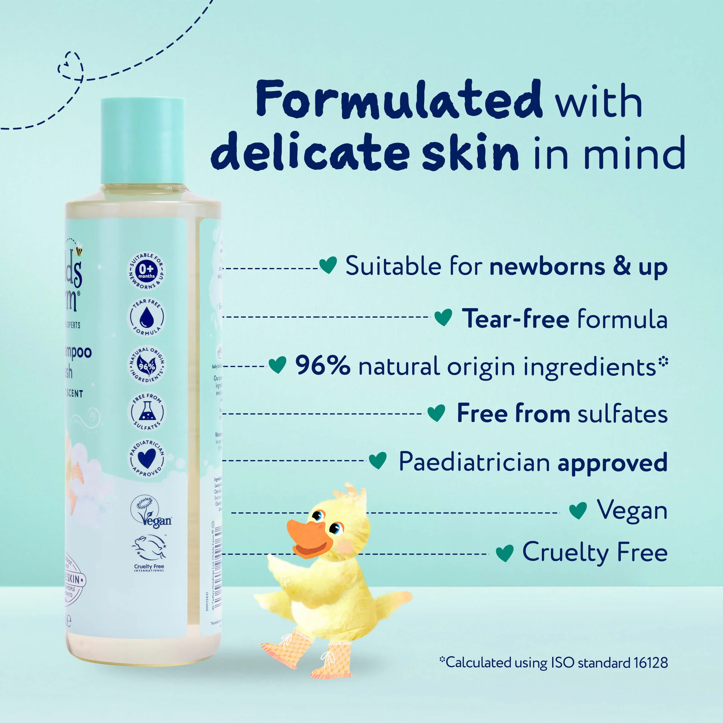 Childs Farm Sensitive Skin Experts Baby Soft Scent Shampoo & Wash 250ml - Image 7
