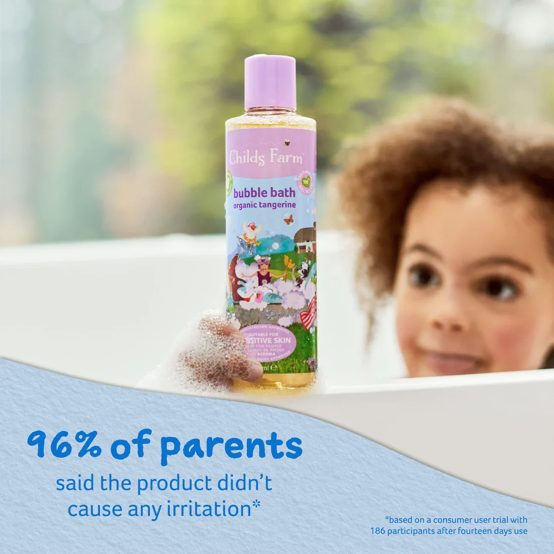 Childs Farm Sensitive Skin Experts Organic Tangerine Bubble Bath - Image 6