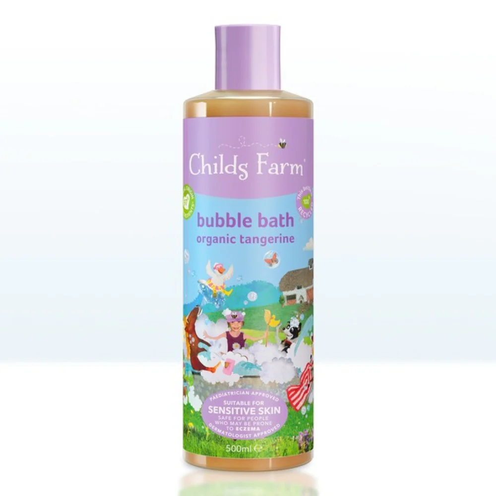 Childs Farm Sensitive Skin Experts Organic Tangerine Bubble Bath - Image 7