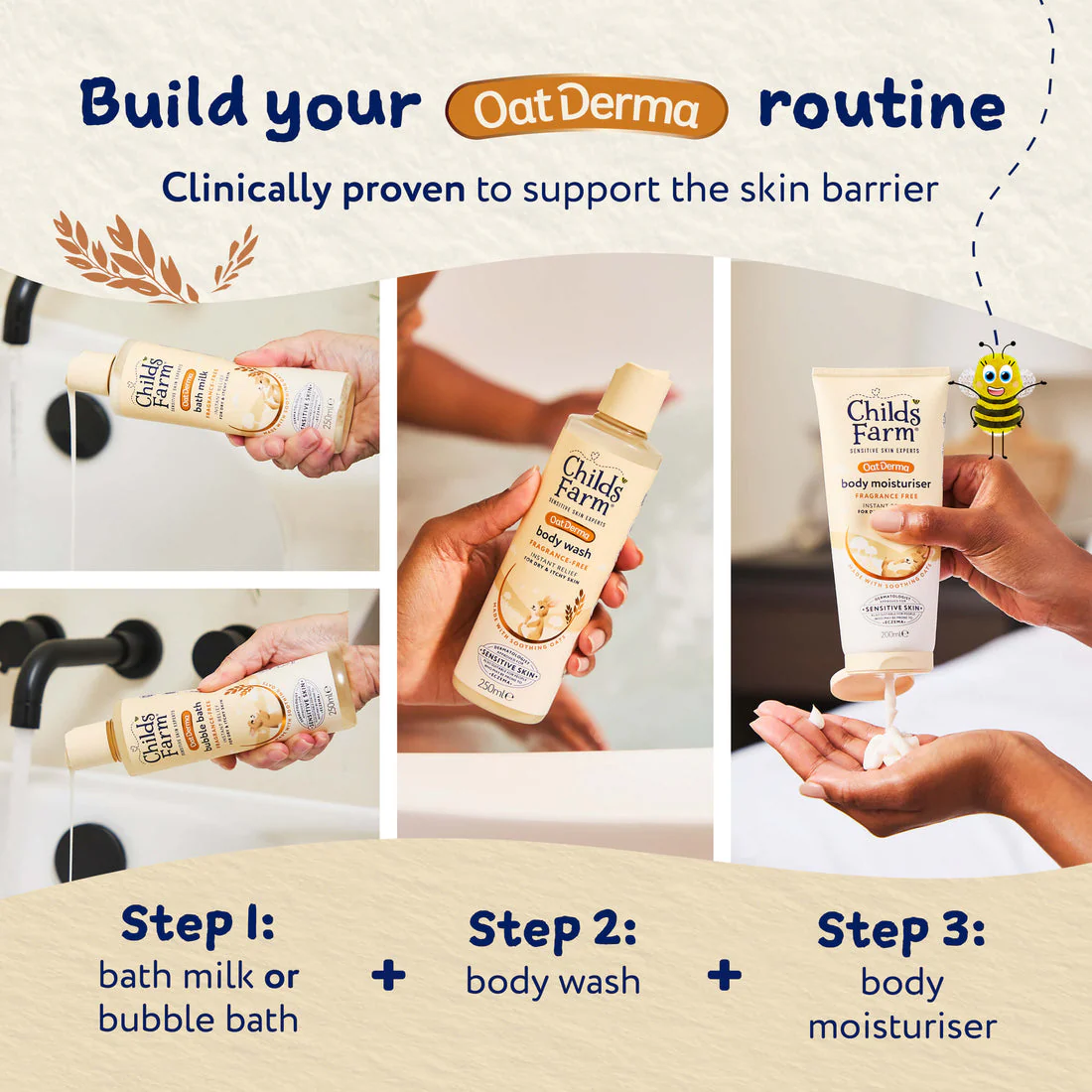Childs Farm Sensitive Skin Experts Oat Derma Fragrance Free Body Moisturiser 200ml - Image 6