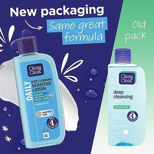 Clean & Clear Daily Deep Cleansing Sensitive Lotion 200ml - Image 4