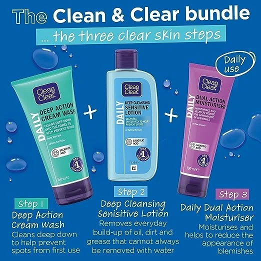 Clean & Clear Daily Deep Cleansing Sensitive Lotion 200ml - Image 5