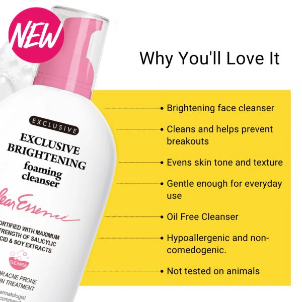 CLEAR ESSENCE Exclusive Brightening Foaming Cleanser 5 oz - Image 4