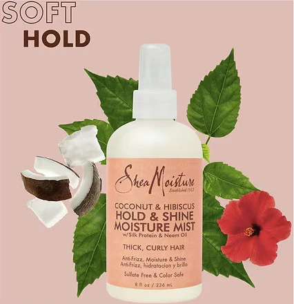 Shea Moisture Coconut & Hibiscus Hold & Shine Moisture Mist 236ml - Image 5