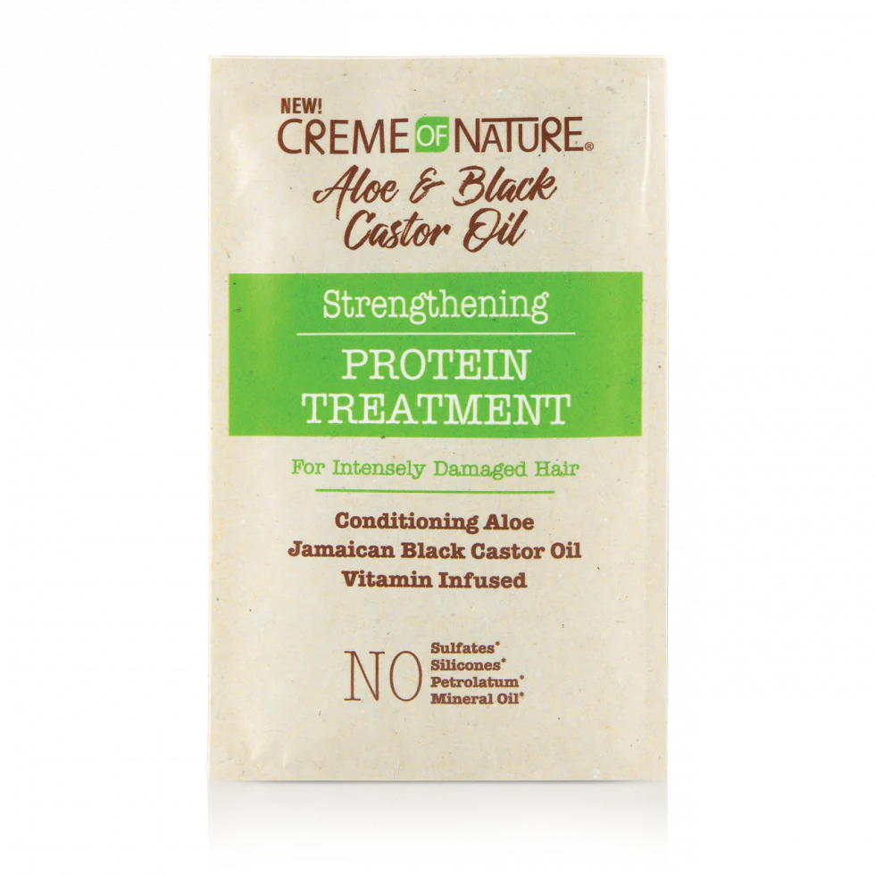 Creme of Nature Aloe & Black Castor Oil Strengthening Protein Treatment 1.5oz