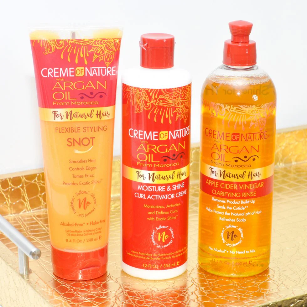 Creme of Nature Argan Oil Apple Cider Vinegar Clarifying Rinse 15.5oz - Image 4