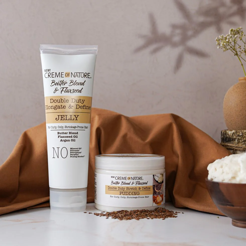 Creme of Nature Butter Blend & Flaxseed Double Duty Stretch & Define Pudding 326g/11.5oz - Image 7