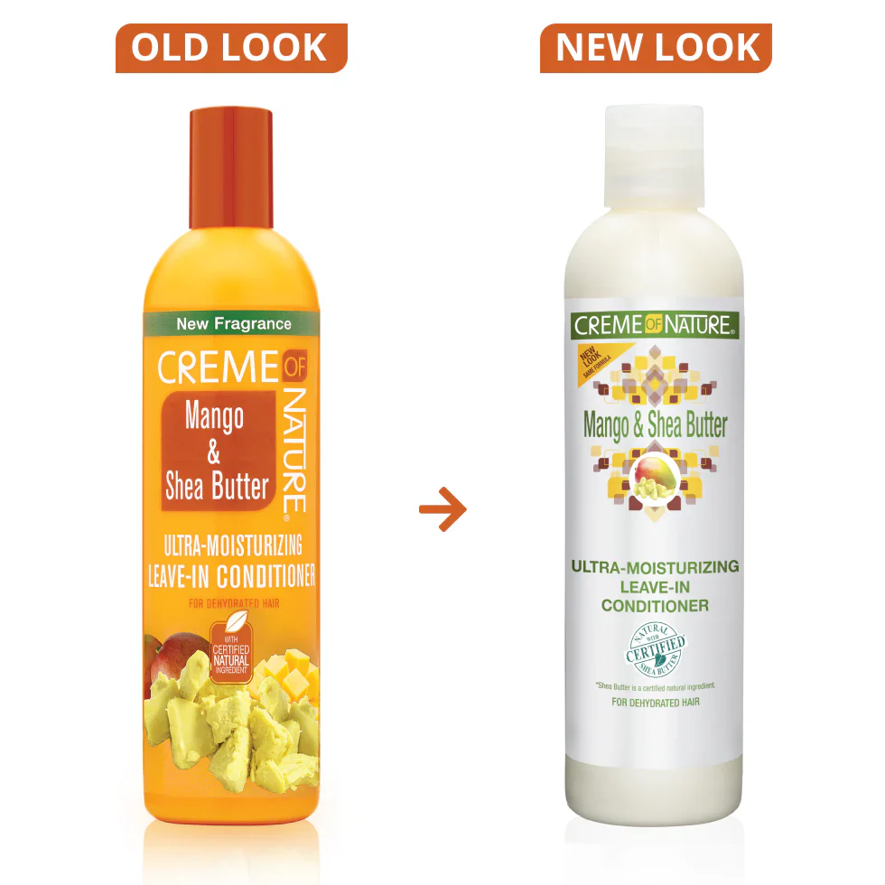 Creme of Nature Mango & Shea Butter Ultra-Moisturizing Leave-In Conditioner 250ml/8oz - Image 2