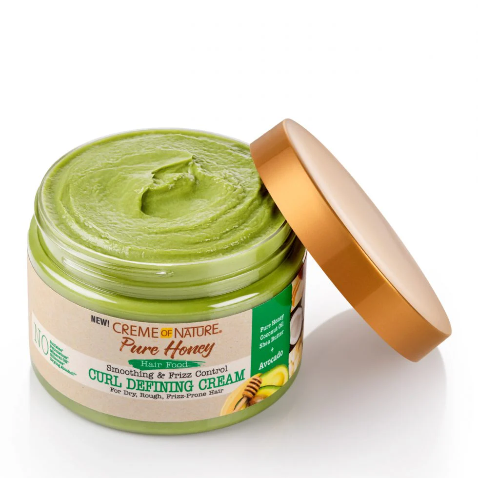 Creme of Nature Pure Honey Hair Food Smoothing & Frizz Control Curl Defining Cream 326g - Image 2