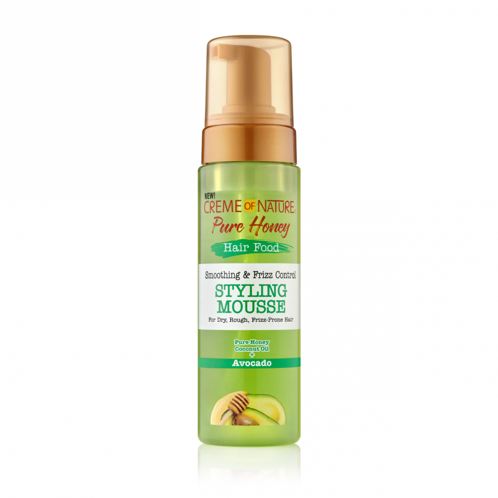Creme of Nature Pure Honey Hair Food Smoothing & Frizz Control Styling Mousse 207ml