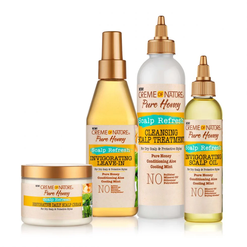 Creme of Nature Pure Honey Scalp Refresh Restorative Daily Scalp Cream 135g - Image 5