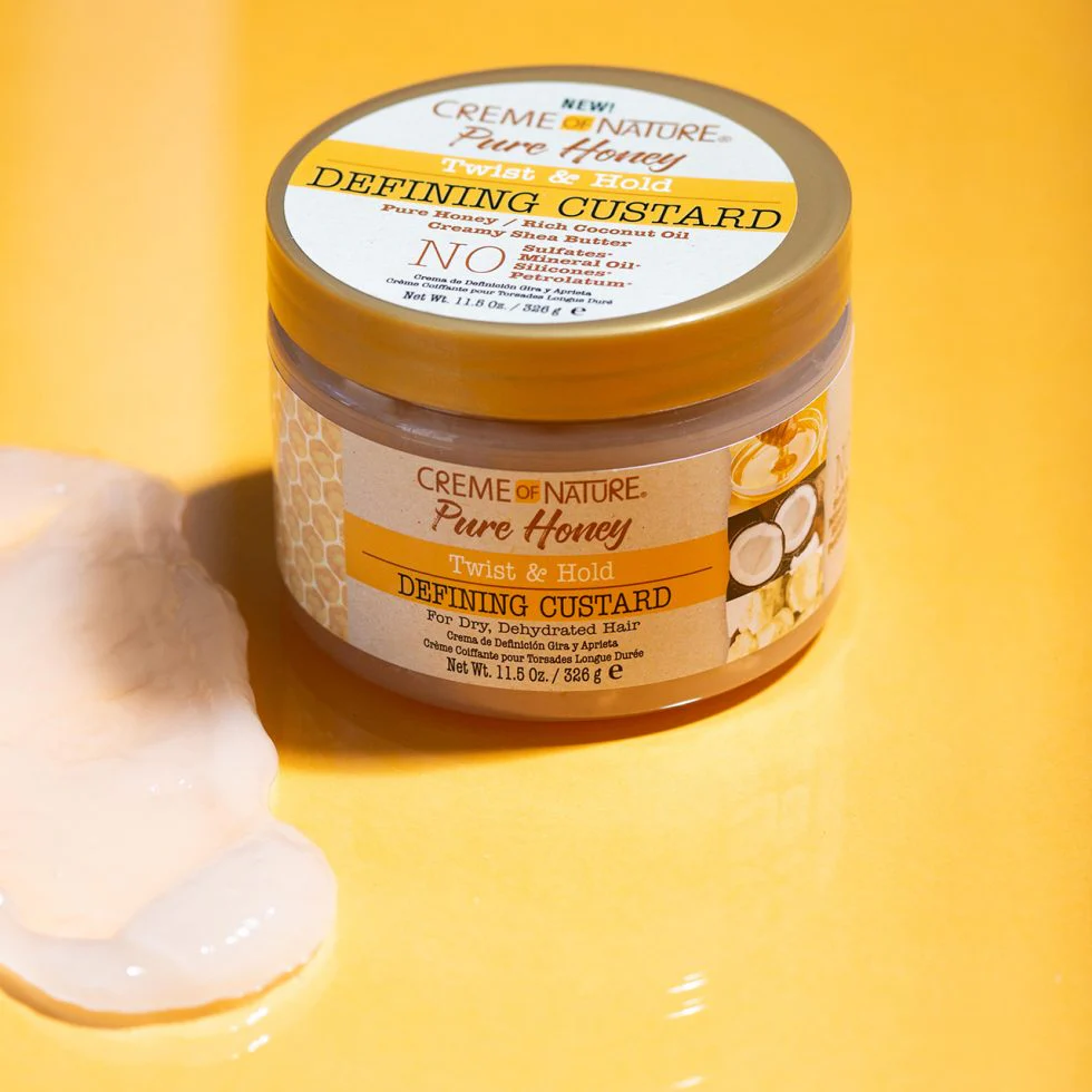 Creme of Nature Pure Honey Twist & Hold Defining Custard 326g - Image 3