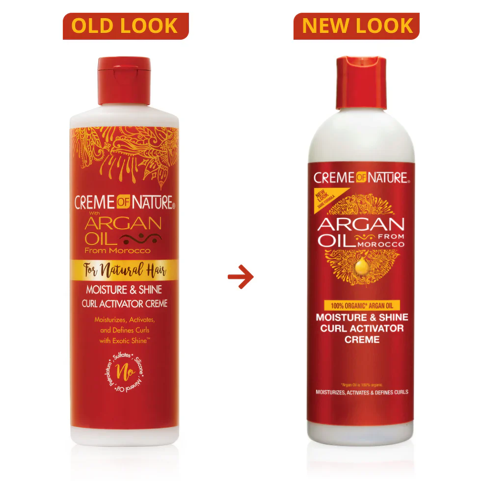 Creme of Nature Argan Oil Moisture & Shine Curl Activator Crème 355ml/12oz - Image 2