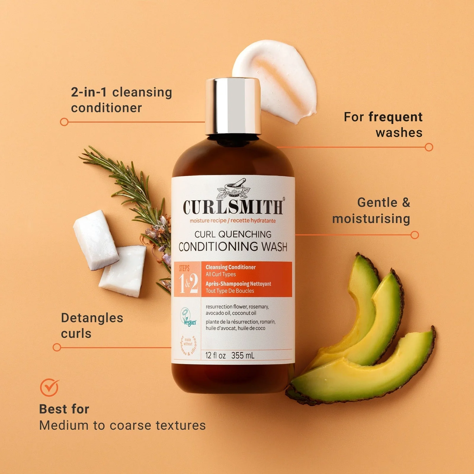 CURLSMITH CURL QUENCHING CONDITIONING WASH - Image 3