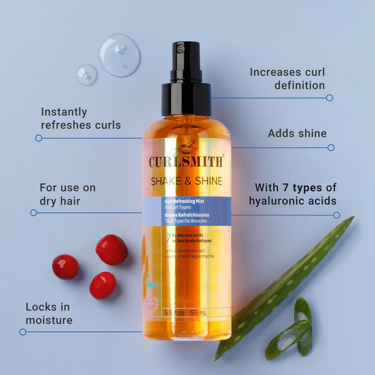 Curlsmith SHAKE & SHINE 195 ml - Image 3