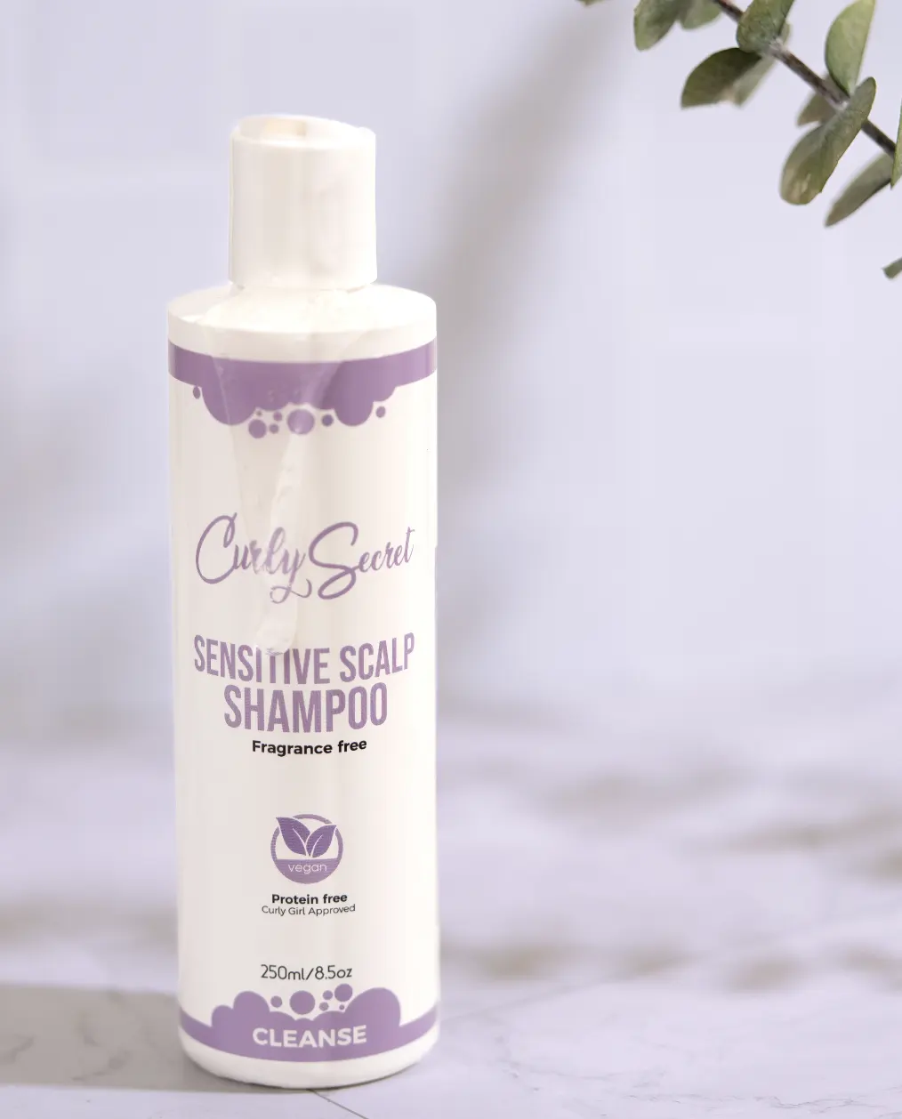 CURLY SECRET Sensitive Scalp Shampoo - Fragrance Free - Image 4