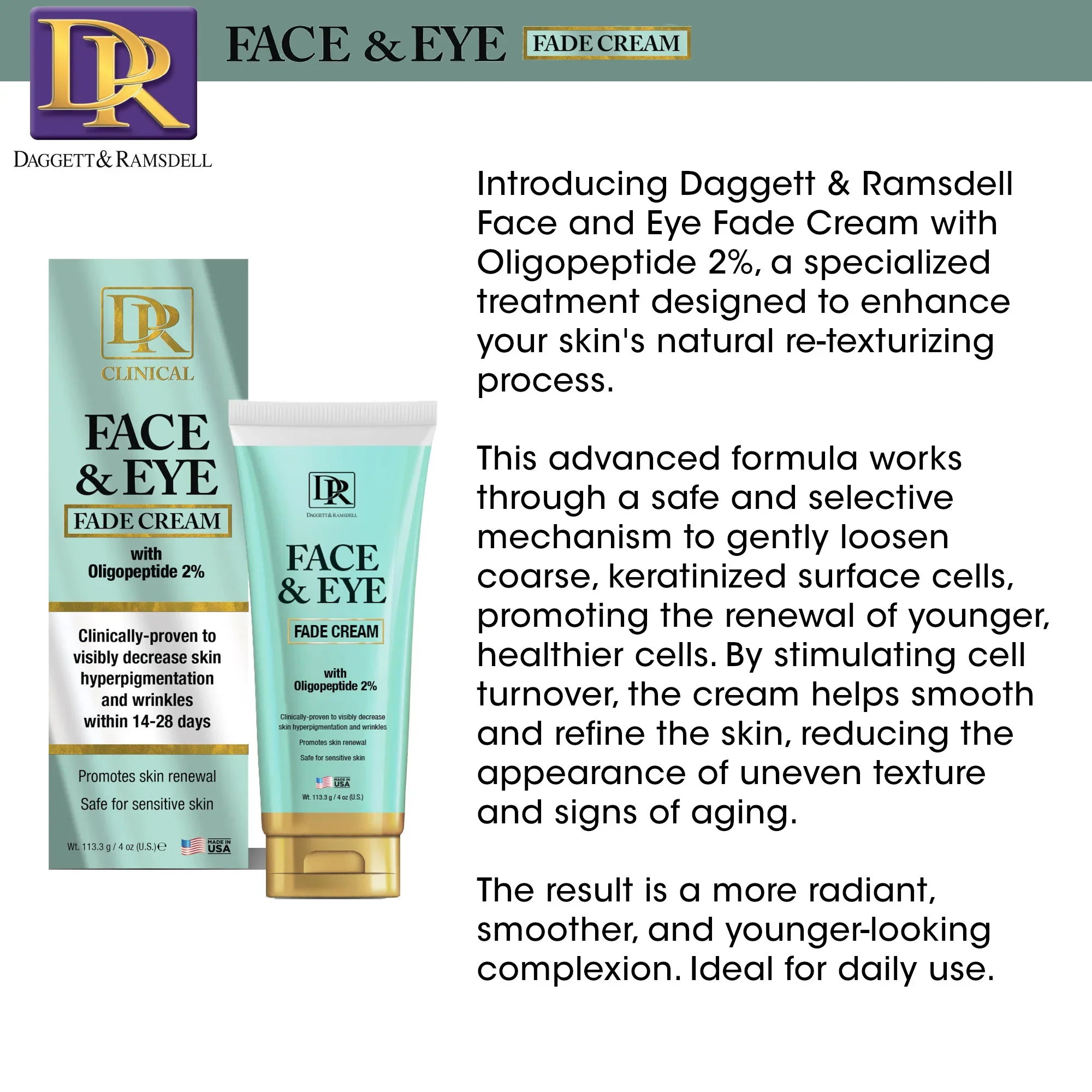 Daggett & Ramsdell Face & Eye Fade Cream 113.3g - Image 8