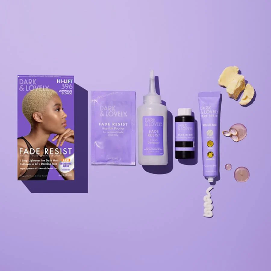 Dark & Lovely Fade Resist Permanent Hair Color 396 Luminous Blonde - Image 3